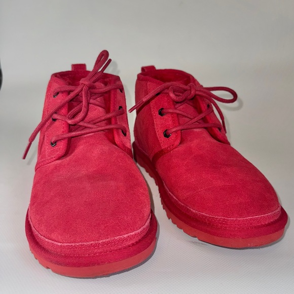 UGG Neumel II Boot Samba Red Suede Leather Ankle Booties USA 9 women’s 42 - Picture 11 of 11